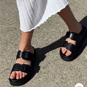 BNIB Princess Polly Ma Belle Sandals Black in size 7